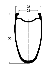 Ultraleichte Rennradrder mit 55 mm Tiefe
