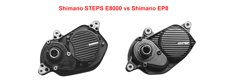 Shimano STEPS E8000 VS EP800-Motor