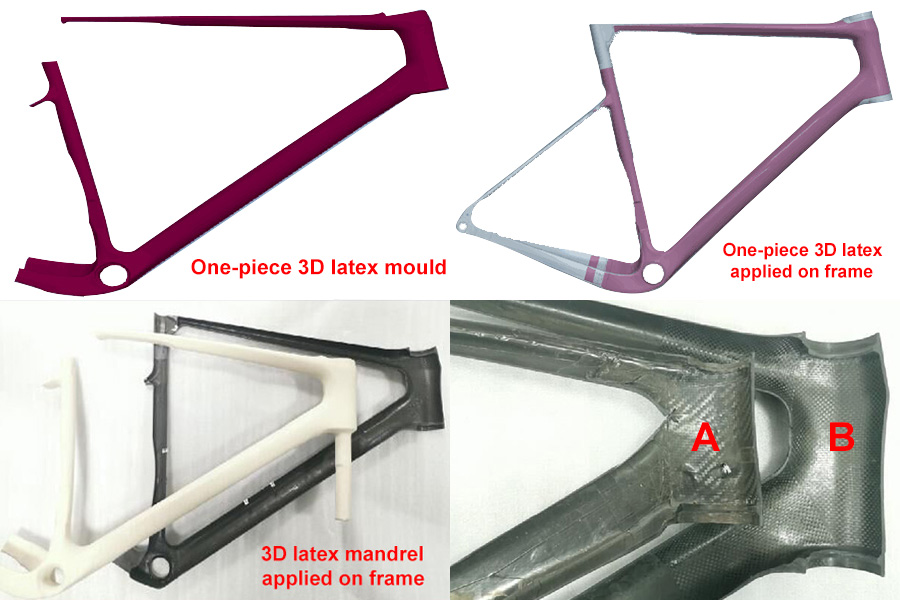 Latex-3D-Mandrel-Technologie auf Gravel-Carbon-Rahmen