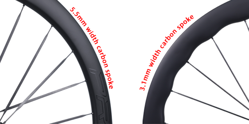 wide carbon spokes for wheels