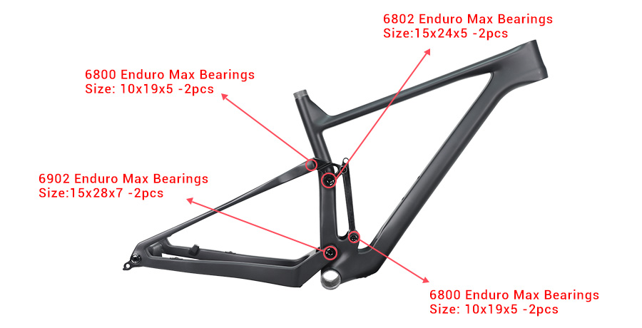 PXFS919 uses high end Enduro Max bearings