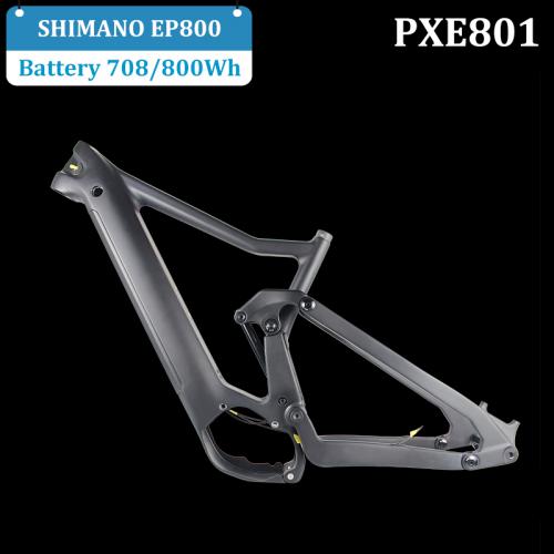 carbon full suspension ebike frame